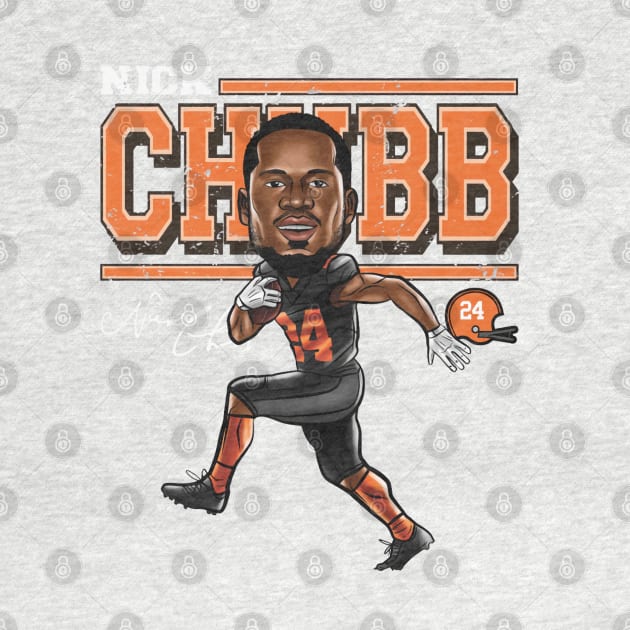 Nick Chubb Cleveland Cartoon by Buya_Hamkac